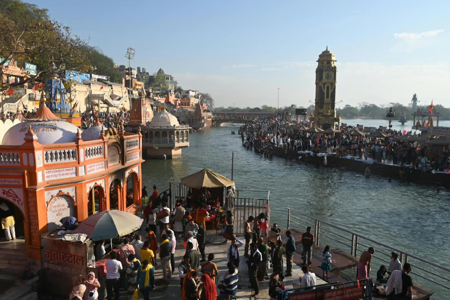Ganga view at Har ki pauri Haridwar