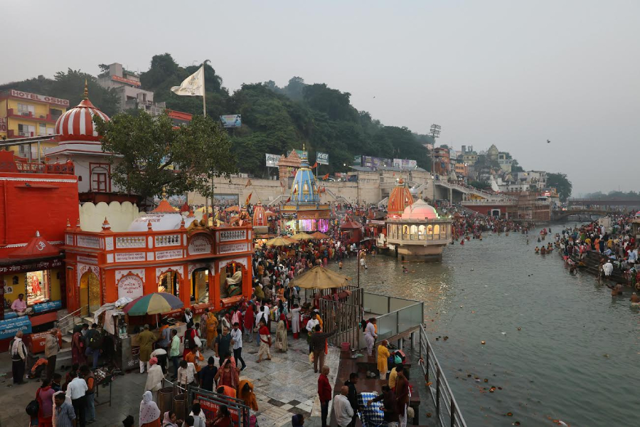 Beautiful Temple at Har ki pauri